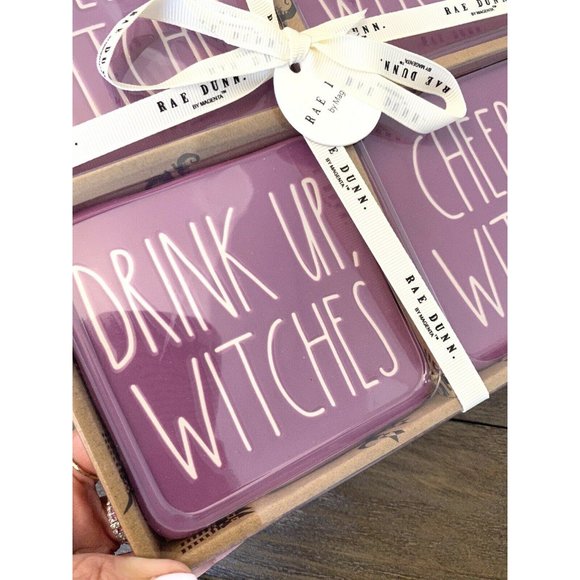 Rae Dunn Ceramic Halloween Drink Up Witches Cheers - Picture 3 of 4